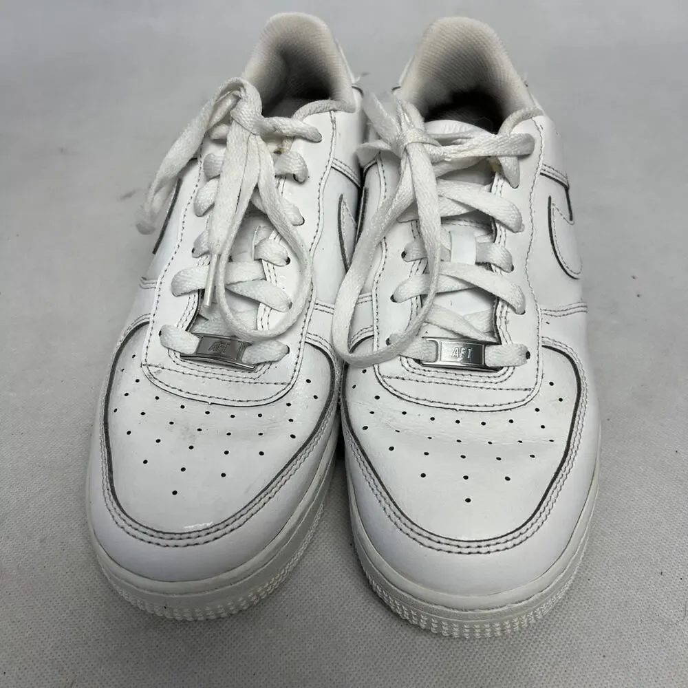 Nike Air Force 1 Low Triple White Youth Size 6.5 Y 314192 117